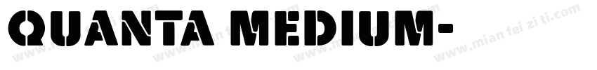 Quanta Medium字体转换